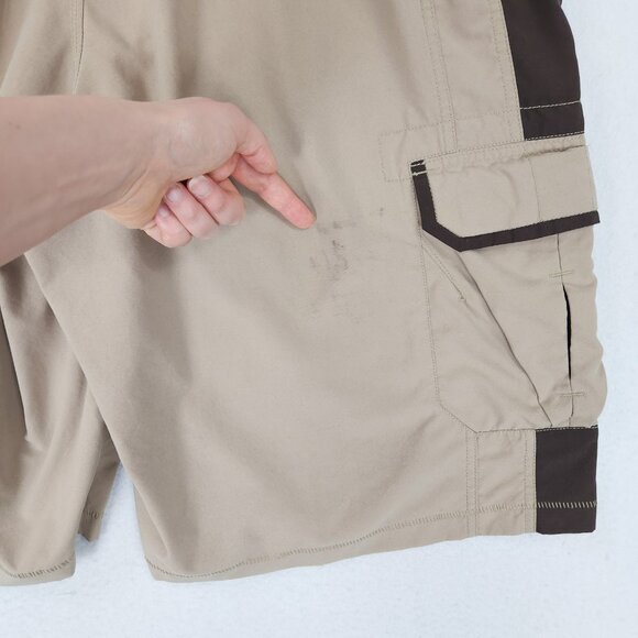 Nike Swim Trunks Mens XXL Tan Black Cargo Hybrid Shorts Utility Board Casual - Picture 11 of 16
